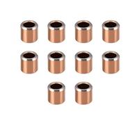 sourcing map 10Pcs Cojinetes de Casquillo, Manguito de Rodamiento sin Aceite, Diámetro Interior 3mm, Diámetro Exterior 5mm, Longitud 5mm, Cojinetes de Manga Bujes de Acero Carbono