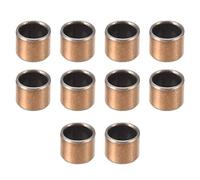 sourcing map 10Pcs Cojinetes de Casquillo, Manguito de Rodamiento sin Aceite, Diámetro Interior 8mm, Diámetro Exterior 10mm, Longitud 8mm, Cojinetes de Manga Bujes de Acero Carbono