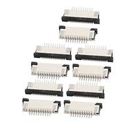 sourcing map 10pcs Conector de enchufe de cinta puerto inferior 10Pin FPC FFC de paso 1,0 mm