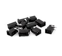 sourcing map 10pcs Conector Enchufe Jack de alimentación de DC Hembra 3.5x1.1mm para Montaje en PCB de 3 Pines