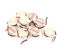 sourcing map 10pcs DC 3V-24V Zumbador de Alarma Electrónica Beige Miniatura con 2 Cables de Sonido Continuo