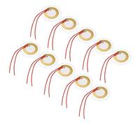 sourcing map 10Pcs Discos Piezo 35mm Pastilla acústica de Transductor Elemento de Micrófono Batería Guitarra