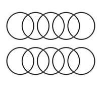 sourcing map 10pcs Juntas Tóricas de Goma Nitrilo, 50mm OD 46mm ID 2mm Ancho, Arandelas de grifo Espaciadoras de Goma Caucho Métrico Sellado Junta Empaquetadura