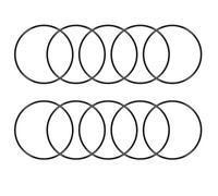 sourcing map 10pcs Juntas Tóricas de Goma Nitrilo, 75mm OD 71mm ID 2mm Ancho, Arandelas de grifo Espaciadoras de Goma Caucho Métrico Sellado Junta Empaquetadura