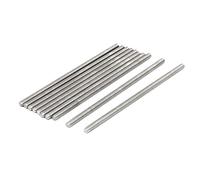 sourcing map 10pcs M4 x 100mm Barra Roscada Espárrago Perno Varilla eslabón | 304 Completa de Acero Inoxidable