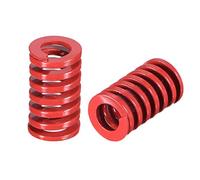 sourcing map 10pcs molde de compresión 12mm od estampado en espiral | de carga media, 20mm largo, tornillo de resorte