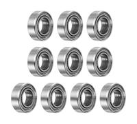 sourcing map 10pcs MR126ZZ Rodamientos de Bolas de Ranura Profunda en Miniatura 6x12x4mm con Doble Blindaje para Coches y Camiones RC TRX4 1/10, Impresoras 3D, P6 (ABEC 3)