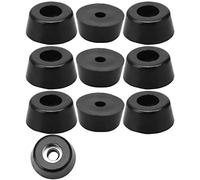 sourcing map 10pcs Pies de goma paragolpes Almohadilla Protector Armario de Amortiguador pierna de escritorio con arandela metálica D17x15xH8mm