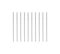 sourcing map 10uds 0.5mm HSS (Alta Velocidad Acero) W6542 Micro Taladros, Completamente Molido Corredor 22mm Largo Taladro Taladro para Dulce Acero Cobre Aluminio