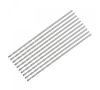 sourcing map 10uds 1.5mm Mini Micro Helicoidales broc*s, Alta-Velocidad Acero Recto Vástago Extra Largo Taladro broc* 80mm para Aluminio Aleación
