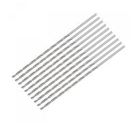 sourcing map 10uds 1.6mm Mini Micro Helicoidales broc*s, Alta-Velocidad Acero Recto Vástago Extra Largo Taladro broc* 75mm para Aluminio Aleación
