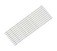 sourcing map 10uds 1mm Mini Micro Helicoidales broc*s, Alta-Velocidad Acero Recto Vástago Extra Largo Taladro broc* 80mm para Aluminio Aleación