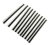 sourcing map 10uds 1x40 Pines 2,0mm Paso Individual Hila PCB Cabezales