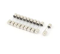 sourcing map 10Uds 250V 0.2A 200mA Veloz Rápido Soplado Vidrio Fusibles Tubos 5mm x 20mm