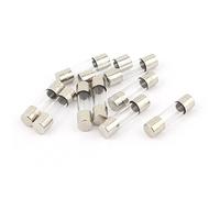 sourcing map 10Uds 250V 0.63A 630AMP Rápido Soplado Vidrio Fusibles Tubos 5mm x 20mm