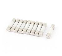 sourcing map 10uds 250V 20A Acción Rápida Cerámica Fusibles Tubos 5mm x 20mm