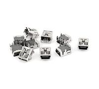 sourcing map 10uds 5 Pasadores Tipo B SMT Surface Mounted Devices Mini USB Hembra Enchufe Conector
