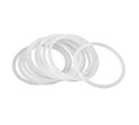 sourcing map 10Uds Blanco Silicona Goma Tórica Junta Sello Empaquetadura para Coche 55mm x 3,1mm