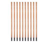 sourcing map 10uds Cobre Revestido Desbaste Carbono 8x355mm Carbono Desbaste Varillas Electrodos para Corte y Desbaste Metales