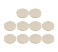 sourcing map 10uds Lana Fieltro Pulido Almohadillas, 2 Pulgadas Pulido Rueda Pulido Almohadilla Flocado Gancho y Bucle Espalda para Coche Vidrio Plástico Metal Piedra