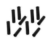 sourcing map 10Uds M3 x 20mm Redondo Aluminio Columna Aleación Separador Espaciador Vástago Sujetador para Cuadricóptero Negro