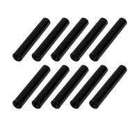 sourcing map 10Uds M3 x 30mm Redondo Aluminio Columna Aleación Separador Espaciador Vástago Sujetador para Cuadricóptero Negro