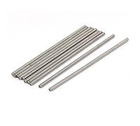 sourcing map 10uds M4 x 120mm Barra Roscada Espárrago Perno Varilla | 304 Completa de Acero Inoxidable, Hardware