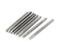sourcing map 10uds M4 x 60mm 304 Barra Roscada Espárrago Perno Varilla | Completa de Acero Inoxidable, Hardware