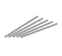 sourcing map 10uds M6 x 130mm Totalmente Roscada Varilla 304 Inoxidable Acero Derecha Mano Roscas, M6-1.0 Rosca Paso