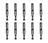 sourcing map 10uds Paraguas Cola Cabeza Cuentas 2,4mm Agujero Diámetro 26mm Longitud Metal Paraguas Componentes para Reverse Paraguas Cubierta Piezas, Gris