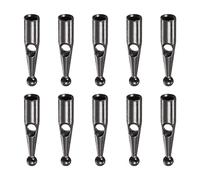 sourcing map 10uds Paraguas Cola Cabeza Cuentas 2mm Agujero Diámetro 16mm Longitud Metal Paraguas Componentes para Plegable Paraguas Cubierta Piezas, Gris