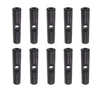 sourcing map 10uds Paraguas Cola Cabeza Cuentas 2mm Agujero Diámetro 24mm Longitud PP Plástico Paraguas Componentes para Plegable Paraguas Cubierta Piezas, Negro