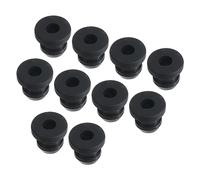 sourcing map 10uds Presión Goma Ojal Agujero Tapón 0.43" OD 0.2" ID (11x5x9mm) Sello Antirrayas para Eléctrica Caja Cable Tubería Negro