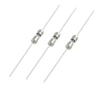 sourcing map 10Uds Vidrio Cartucho Rápido Soplado Axial Cable Fusible 3.6x10mm 250V 10A