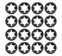 sourcing map 110 arandelas de bloqueo de dientes internas, M7 ID 15 mm OD, arandela de bloqueo de estrella de velocidad rápida para maquinaria, automóvil, uso industrial, borde invertido