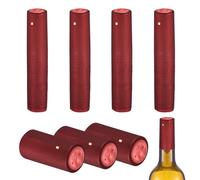 sourcing map 110 cápsulas termorretráctiles de PVC, 1.2 x 2.4 pulgadas, cápsulas retráctiles para botellas de vino, tapas de corcho con pestaña de desgarro para hacer vino, bodegas y cocina en casa