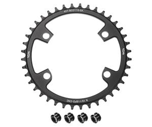 sourcing map 110BCD - Plato de bicicleta 40T 7/8/9/10/11 velocidades, 168 mm de diámetro, redondo, de aluminio, estrecho, con tornillos, para bicicleta de carretera MTB, color negro