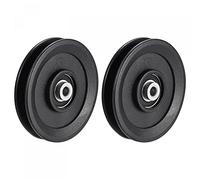 sourcing map 113mm Rodamiento Polea Rueda Cable Fitness Equipo Accesorios 2pcs