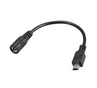 sourcing map 11cm DC Hembra Alimentación Suministro 4.0x1.7mm Adaptador a Mini USB Enchufe Macho Cable