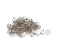 sourcingmap® 11mmx5.5mmx11mm Resorte de compresión de forma cónicos de Metal tono Plata 60pcs
