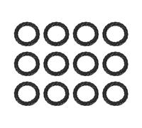 sourcing map 12 anillos de resorte de 3/4 pulgadas (20 mm) con gancho redondo de metal a presión, llavero con clip para bolsos, bolsos, llaveros, hebilla, color negro