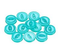 sourcing map 12 botones de costura redondos de 16 L, 10 mm, resina, 2 agujeros, ojo de pez, botón de repuesto para manualidades, pantalones, vestidos, faldas, ropa, botones de cierre