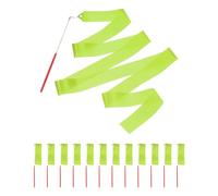 sourcing map 12 cintas de baile verde oliva, cinta de gimnasia para decoración de fiesta de cumpleaños, cinta de carnaval de circo de 6.6 pies con varitas