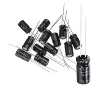 sourcing map 12 condensadores electrolíticos de 47uF 63V 6 x 11 mm, 105 C de alta temperatura, condensadores radiales de aluminio para televisores, monitor LCD, VCD