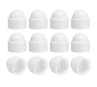 sourcing map 12 cubiertas de tuerca hexagonal, M10 x 17 x 20 mm, tapa de protección de tuerca de cúpula de plástico, tapas de pernos hexagonales para muebles de interior y exterior, decoración de