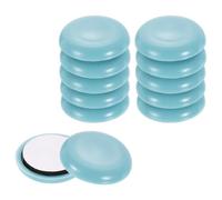 sourcing map 12 deslizadores de muebles, 1-1/8 pulgadas, redondos, autoadhesivos, almohadillas para muebles, protectores de suelo para azulejos de vinilo y suelos de madera dura, azul cielo