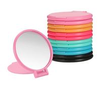 sourcing map 12 espejos redondos compactos a granel, mini espejos de maquillaje plegables de bolsillo, pequeños objetos de maquillaje portátiles para bolso, para mujeres y niñas, viajes, uso diario