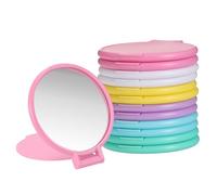 sourcing map 12 espejos redondos compactos a granel, mini espejos de maquillaje plegables de bolsillo, pequeños objetos de maquillaje portátiles para bolso, para mujeres y niñas, viajes, uso diario