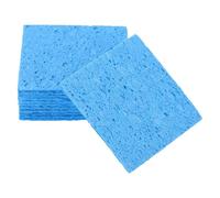 sourcing map 12 esponjas de soldadura de 60 x 60 mm, almohadilla de limpieza cuadrada azul, punta de soldadura, repuesto de hierro para limpieza de soldador, 2 mm de grosor natural, 6 mm, grosor de