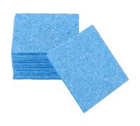 sourcing map 12 esponjas de soldadura de 60 x 60 mm, almohadilla de limpieza cuadrada azul, punta de soldadura, repuesto de hierro para limpieza de soldador, 2,5 mm, grosor natural, 10 mm, grosor de